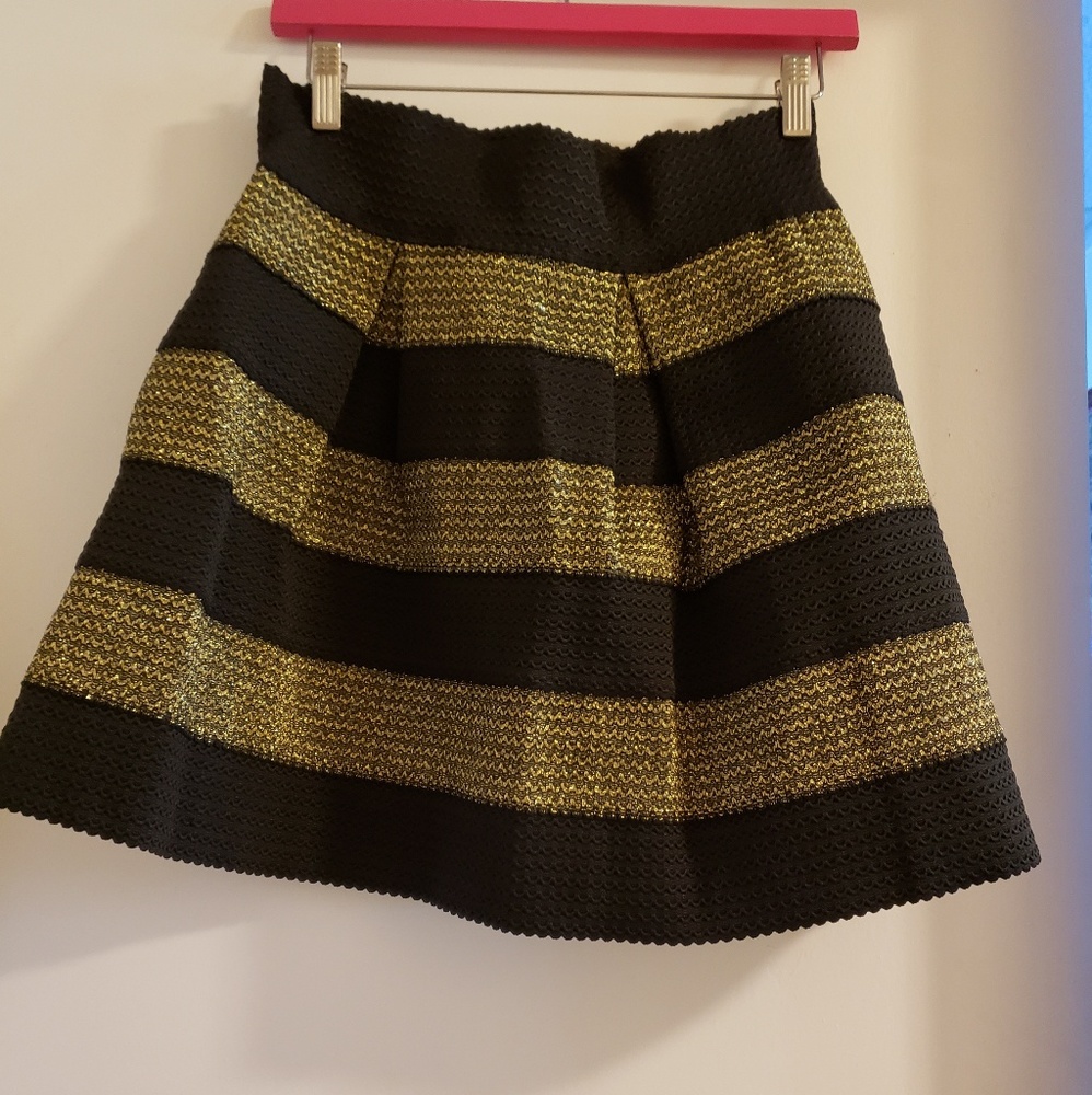Black and gold skirt